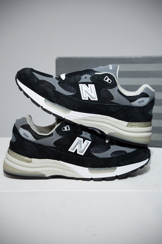 New Balance 992 Made In USA Black Grey (Taille 44)