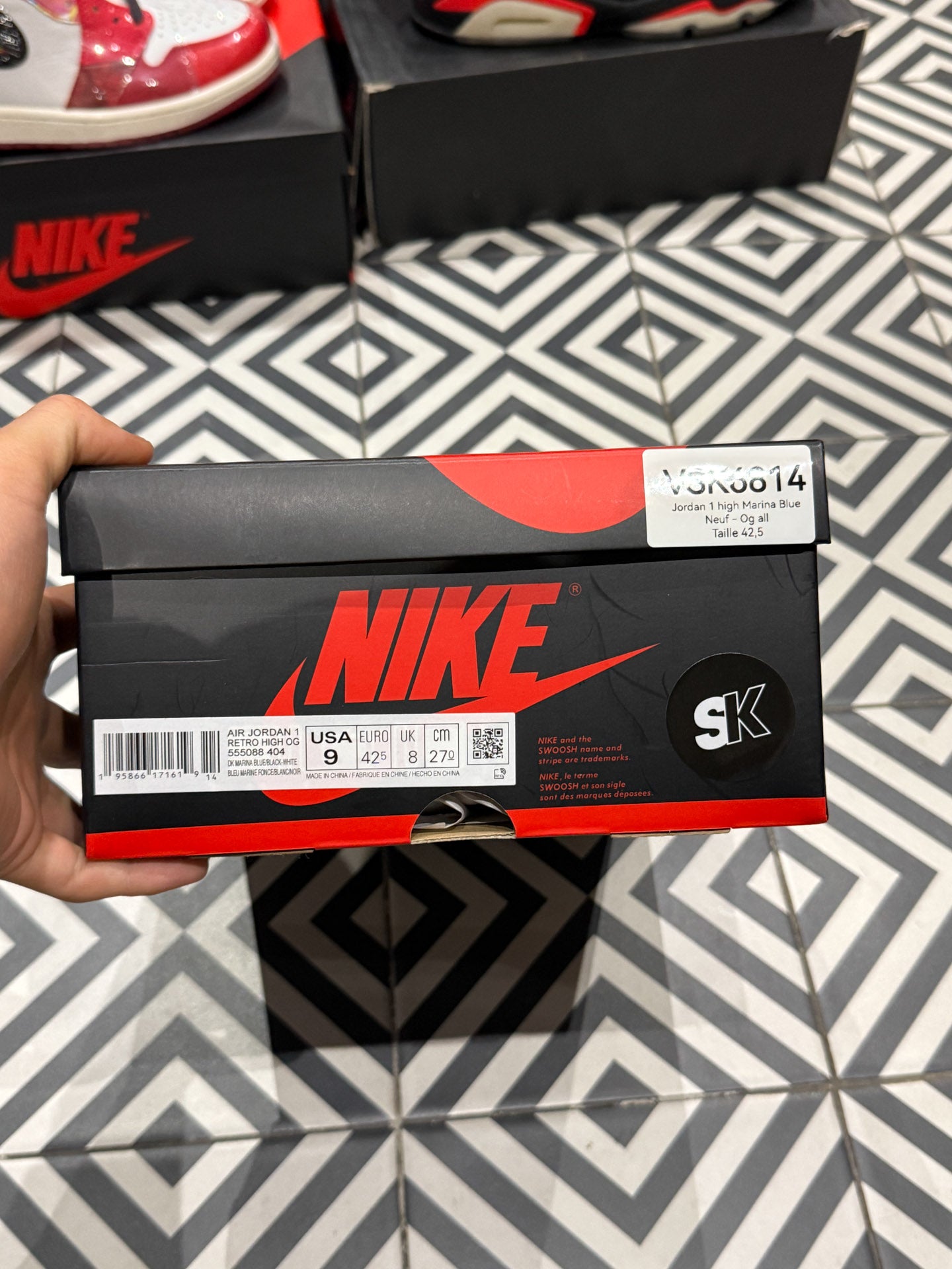 Jordan 1 high Marina Blue (Taille 42,5)