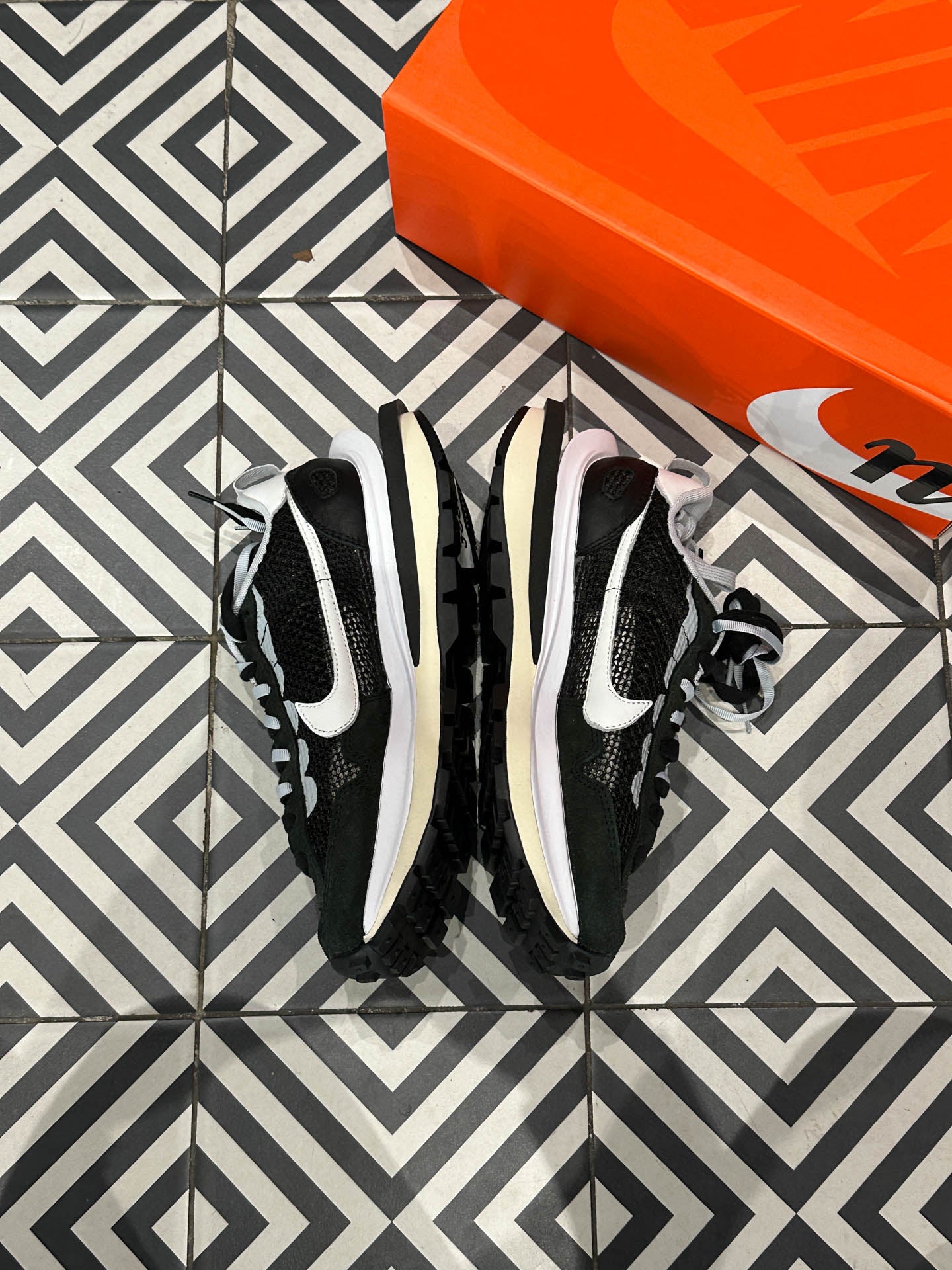 Sacai Vaporwaffle Black White (Taille 41)