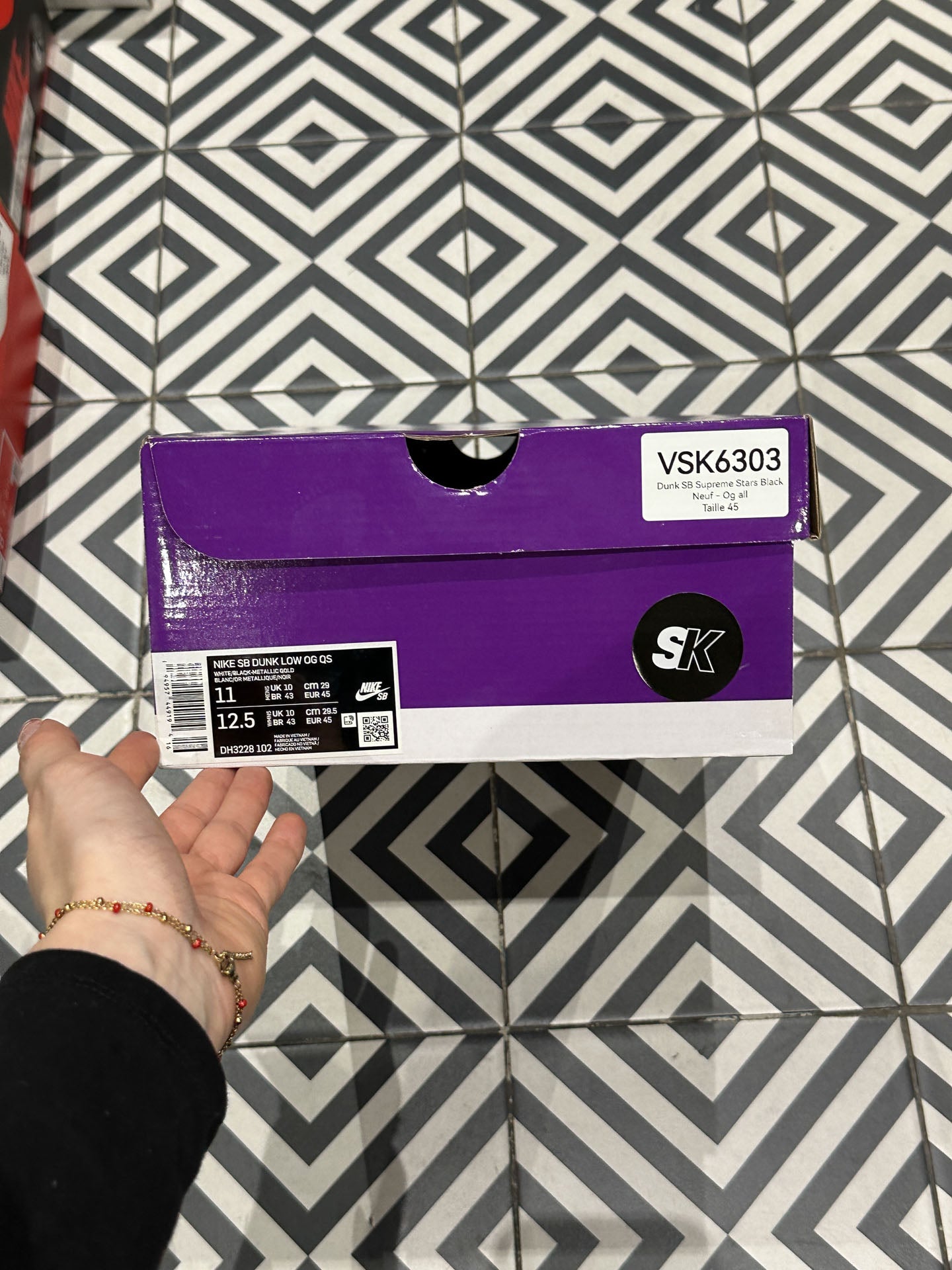 Dunk SB Supreme Stars Black (Taille 45)