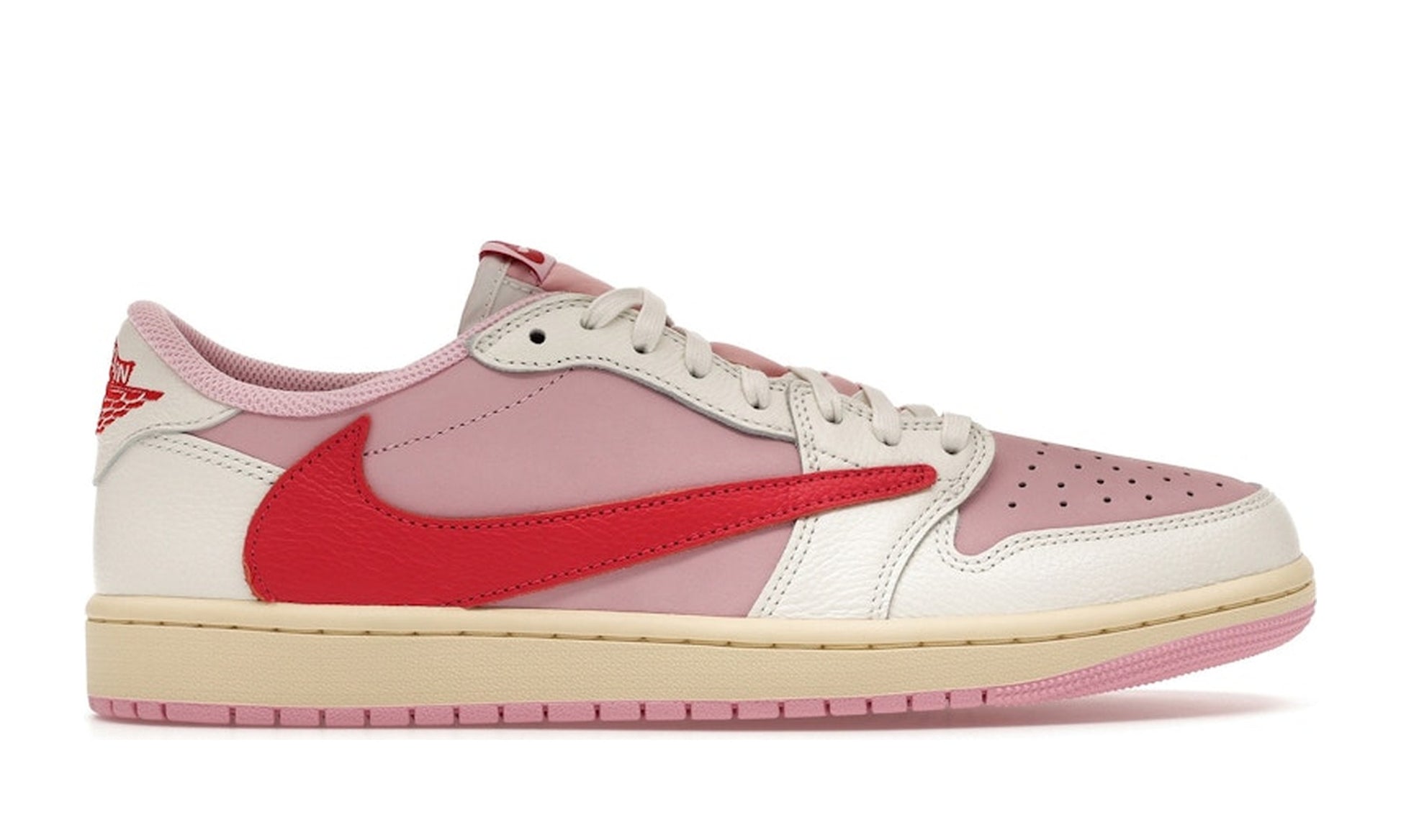 Jordan 1 Low Travis Scott Tropical Pink — officielle
