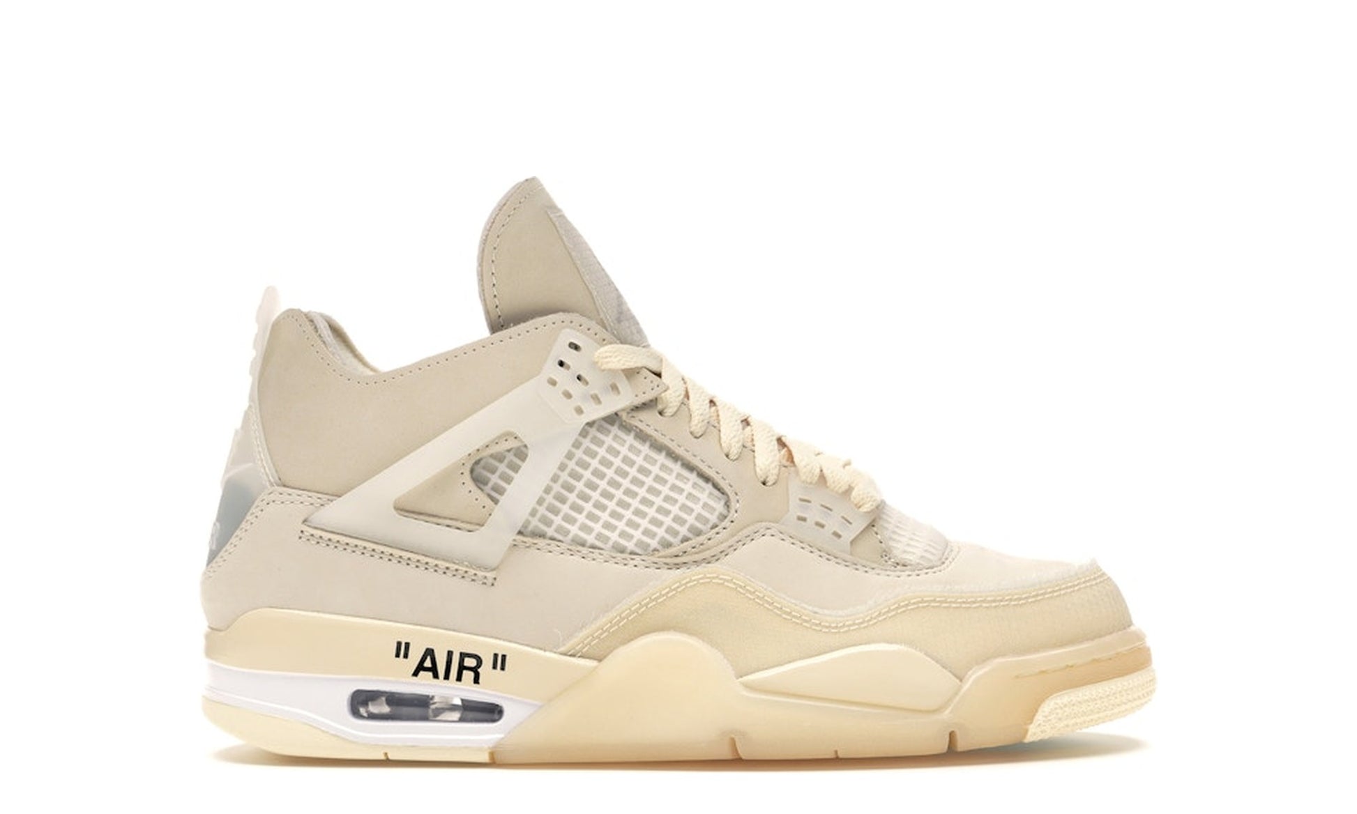 Jordan 4 Off-White Sail — officielle