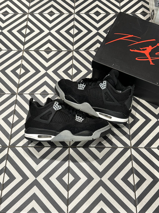 Jordan 4 Black Canvas (Taille 40,5)