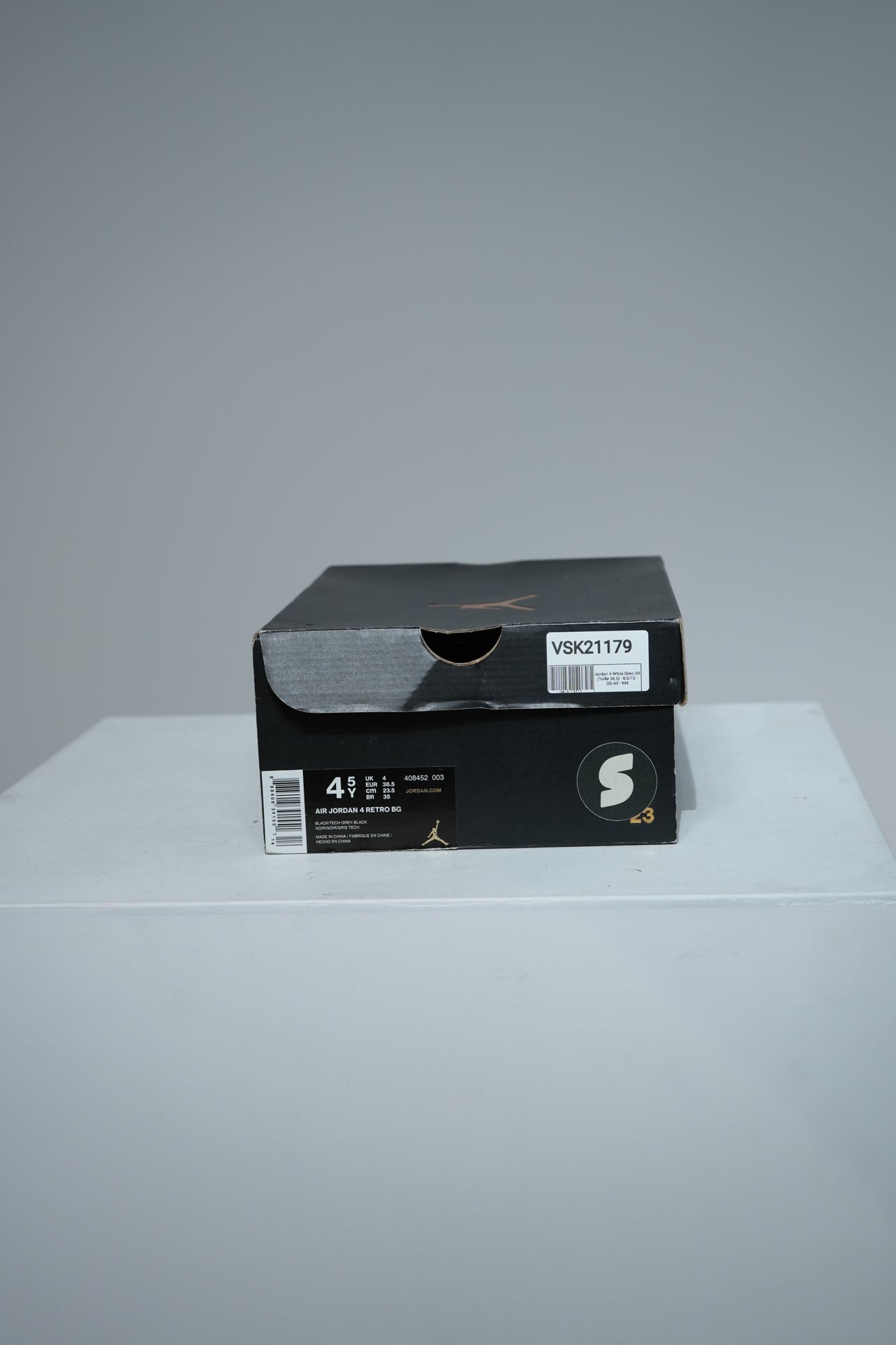Jordan 4 White Oreo GS (Taille 36,5)