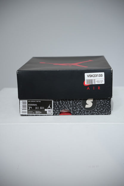 Jordan 3 Fire Red (Taille 40,5)