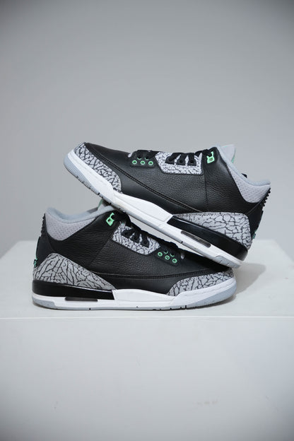 Jordan 3 Green Glow GS (Taille 40)