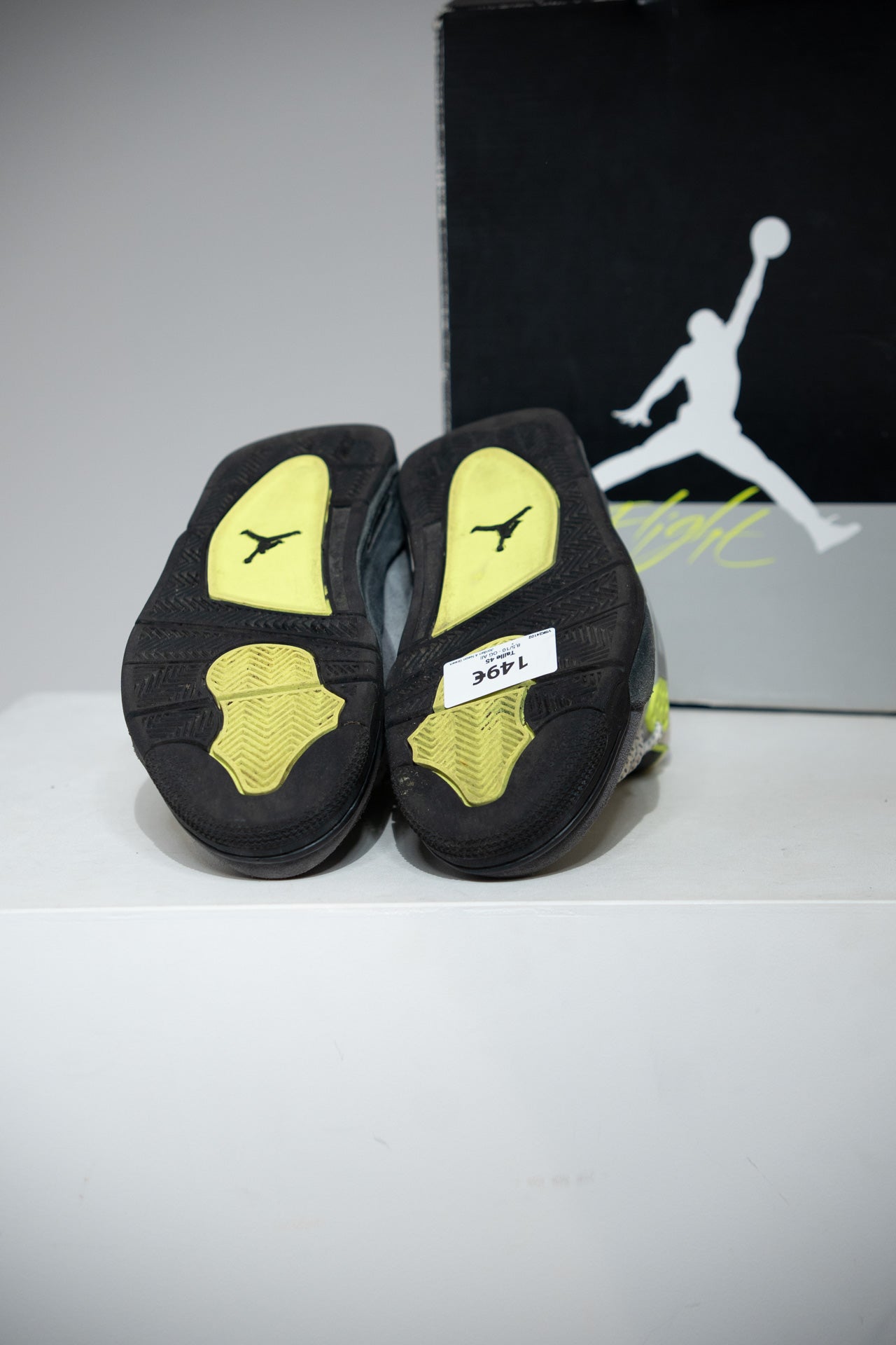 Jordan 4 Neon Green (Taille 45)