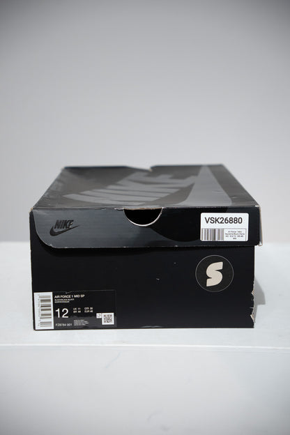 Air Force 1 Mid Supreme Black (Taille 46)