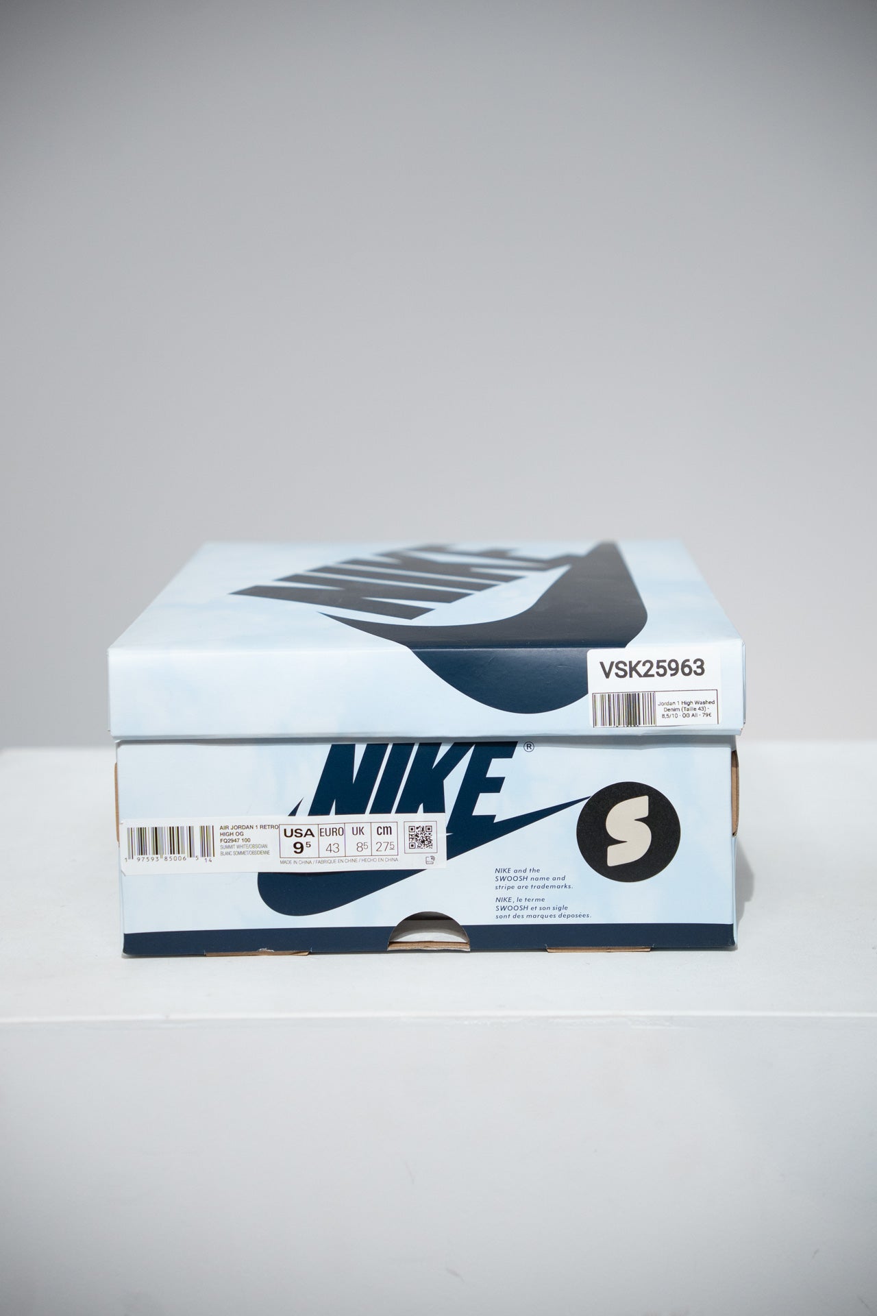 Jordan 1 High Washed Denim (Taille 43)