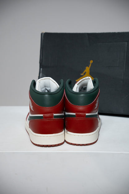 Jordan 1 Mid Redstone Midight Green (Taille 46)
