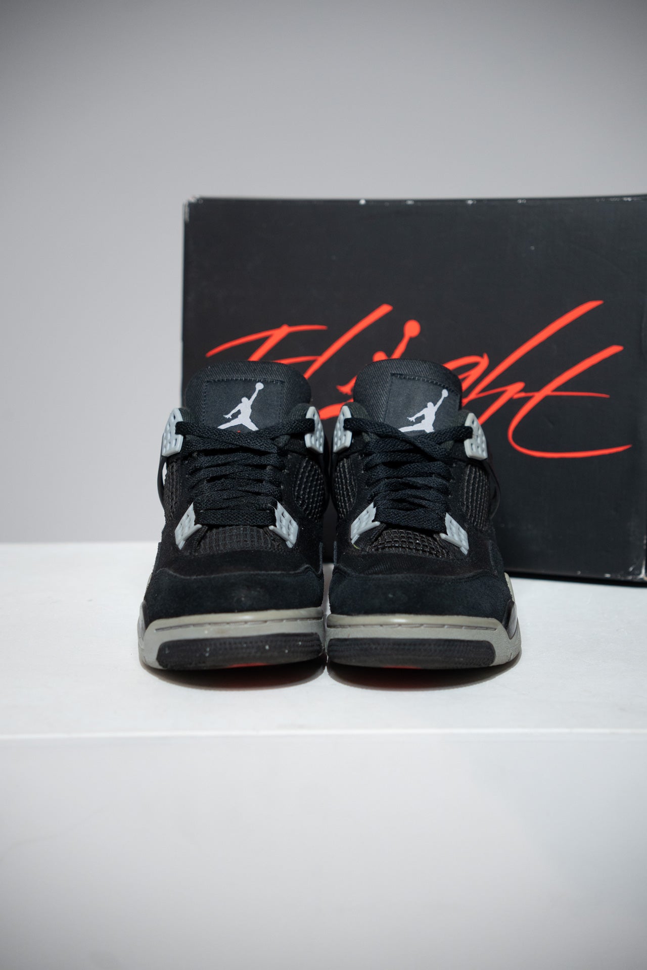 Jordan 4 Black Canvas (Taille 42,5)