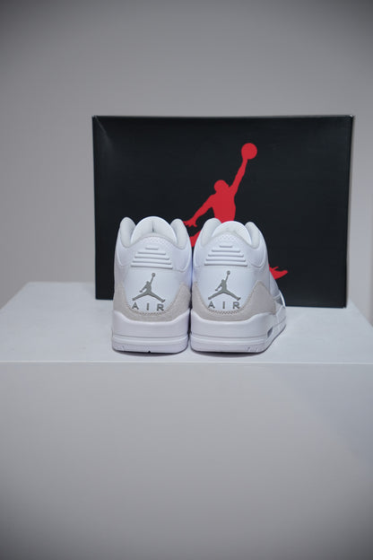 Jordan 3 Pure White (Taille 45)