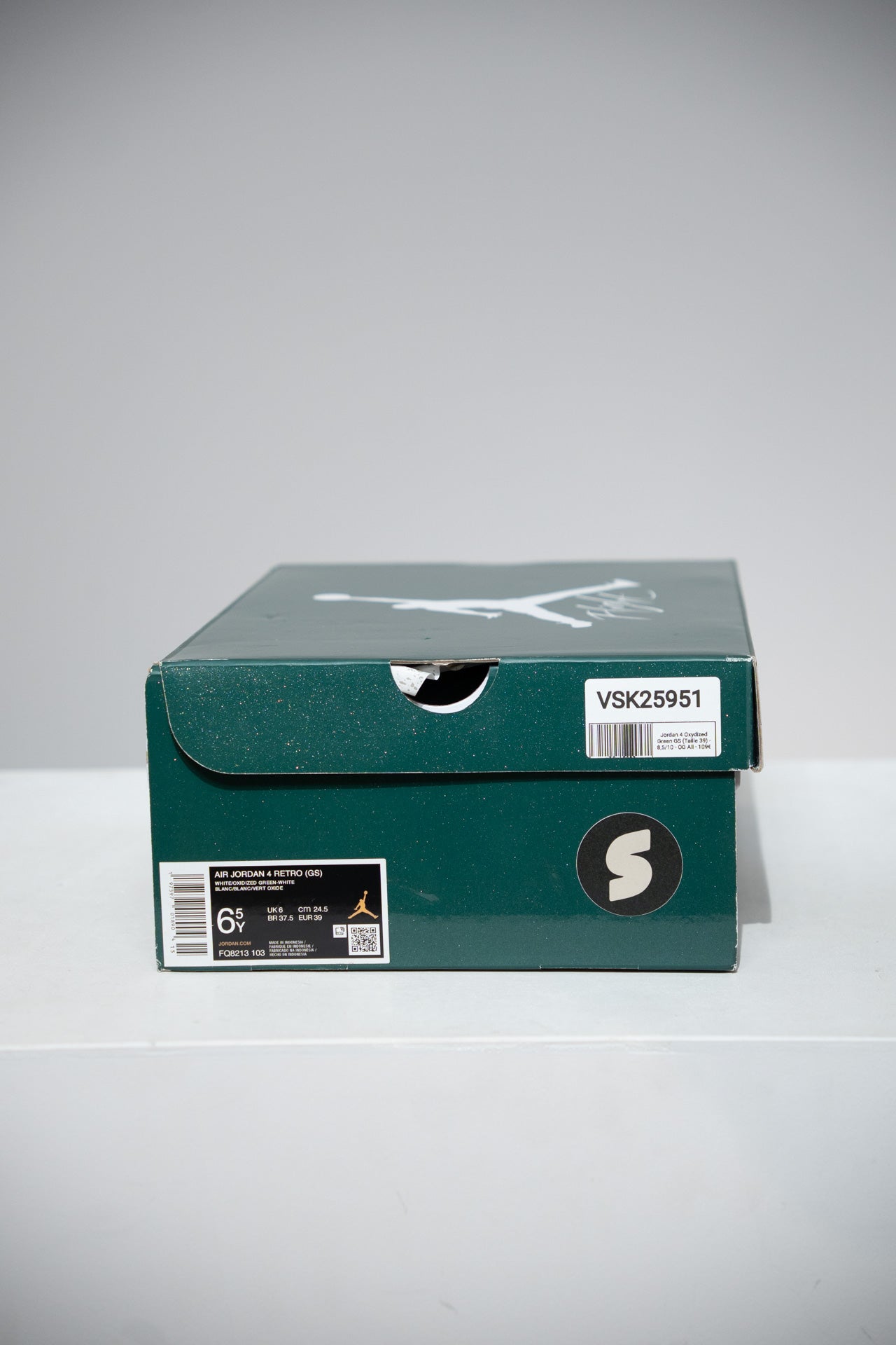 Jordan 4 Oxydized Green GS (Taille 39)
