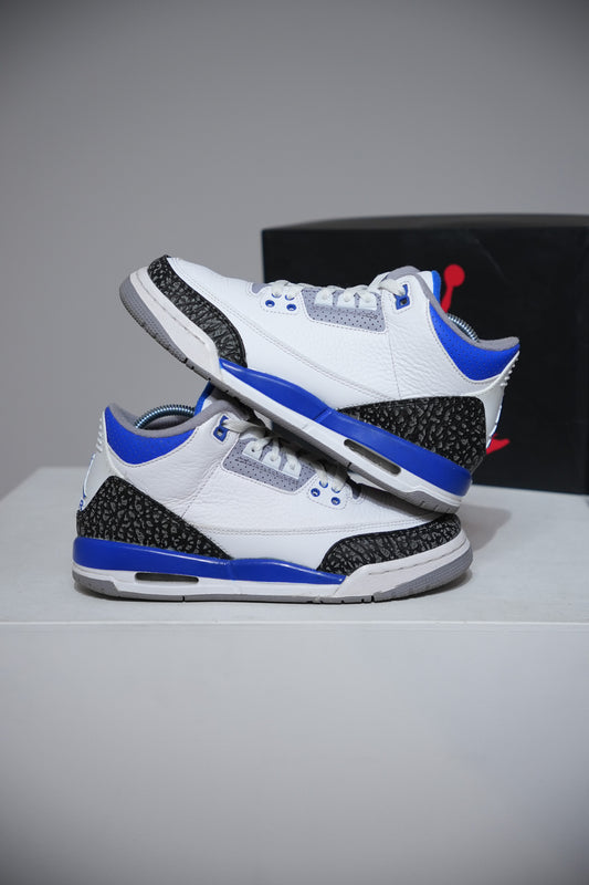 Jordan 3 Racer Blue GS (Taille 38,5)