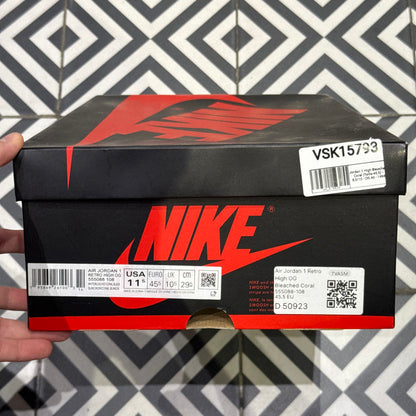 Jordan 1 High Bleached Coral (Taille 45,5)