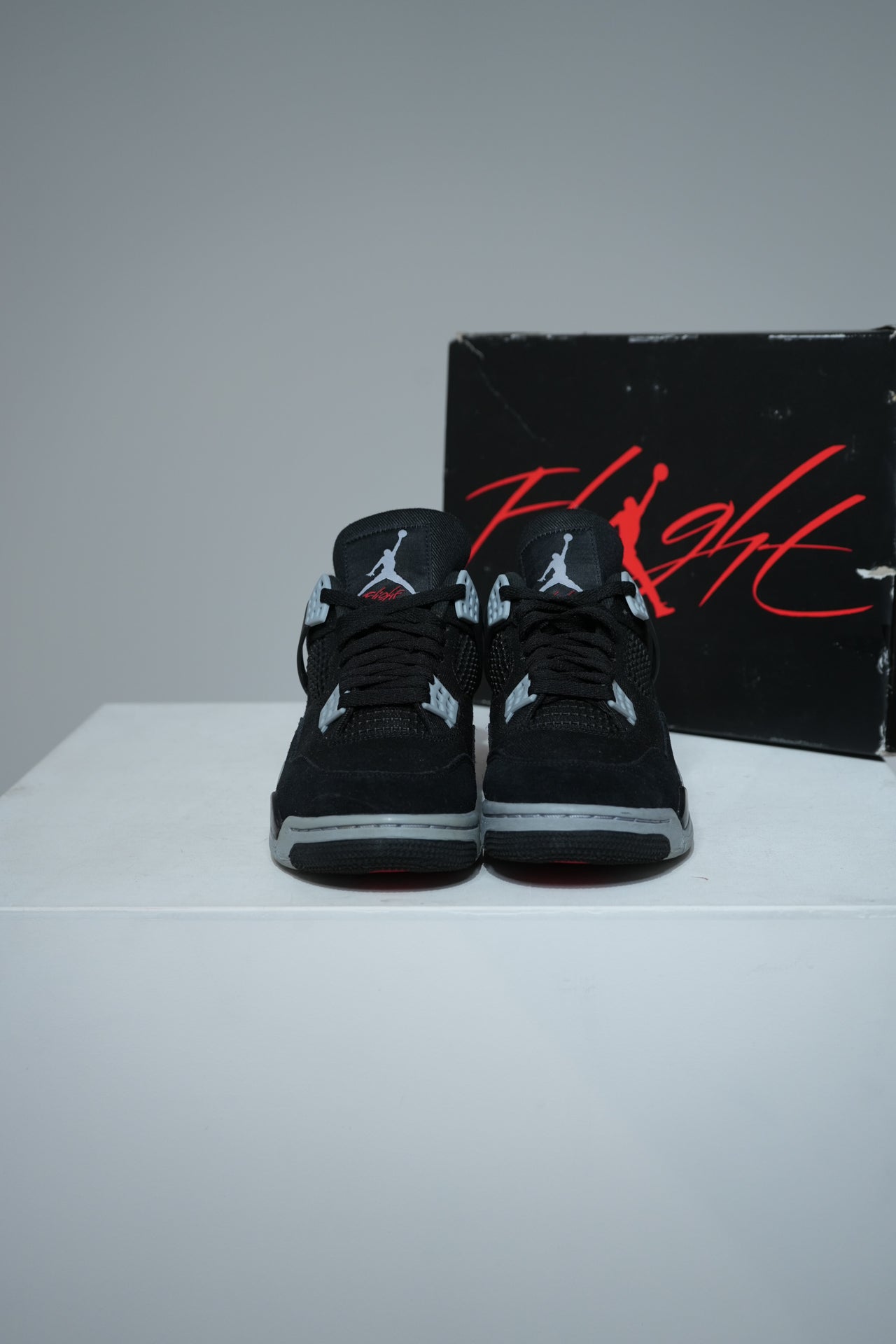 Jordan 4 Black Canvas (Taille 40,5)