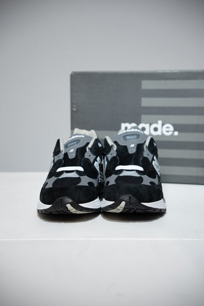 New Balance 992 Made In USA Black Grey (Taille 44)