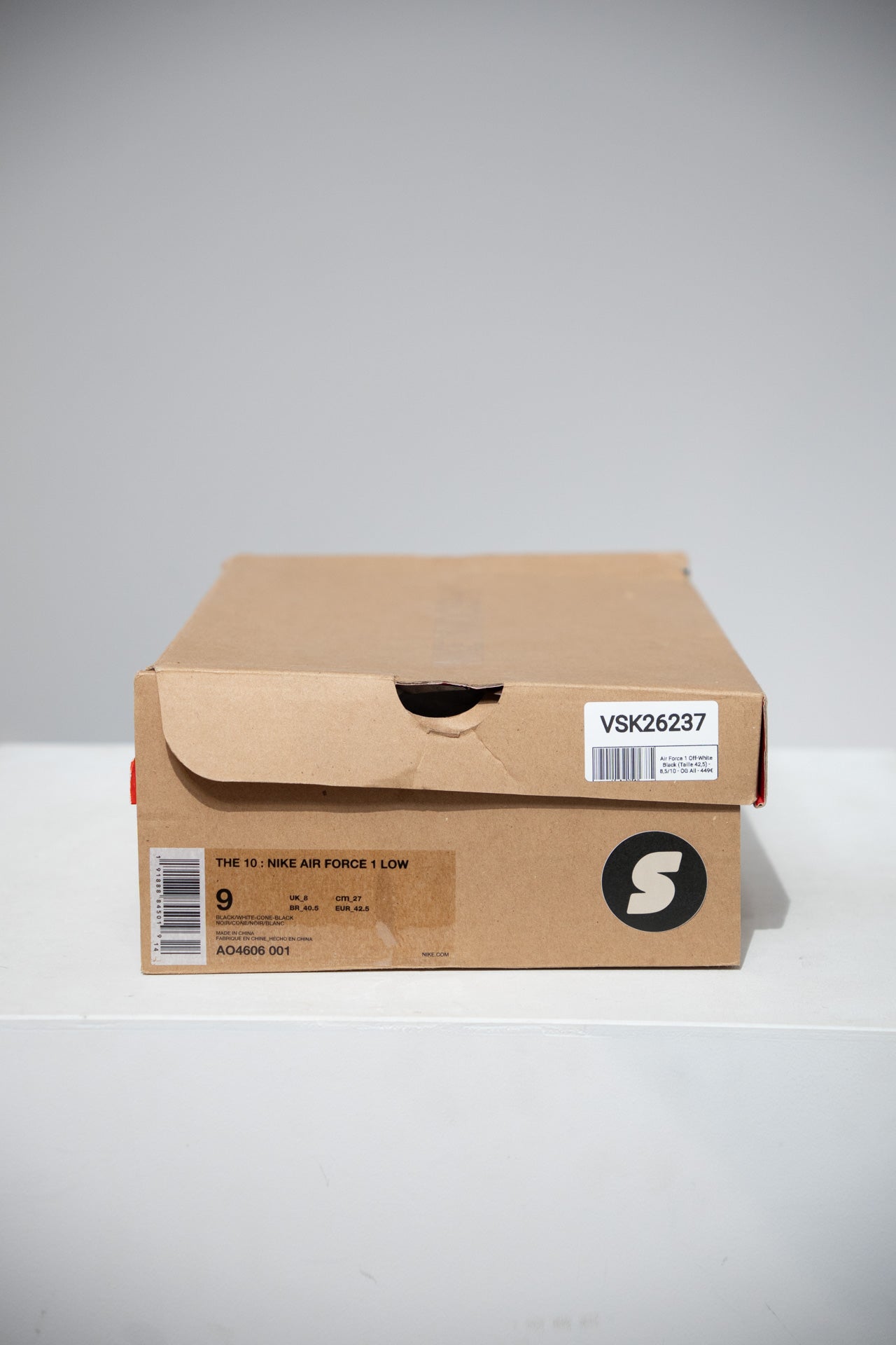 Air Force 1 Off-White Black (Taille 42,5)