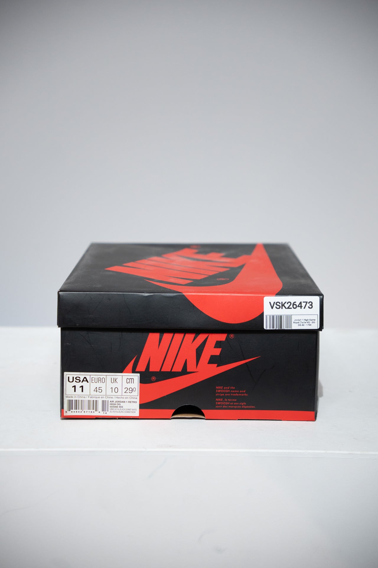 Jordan 1 High Game Royal (Taille 45)