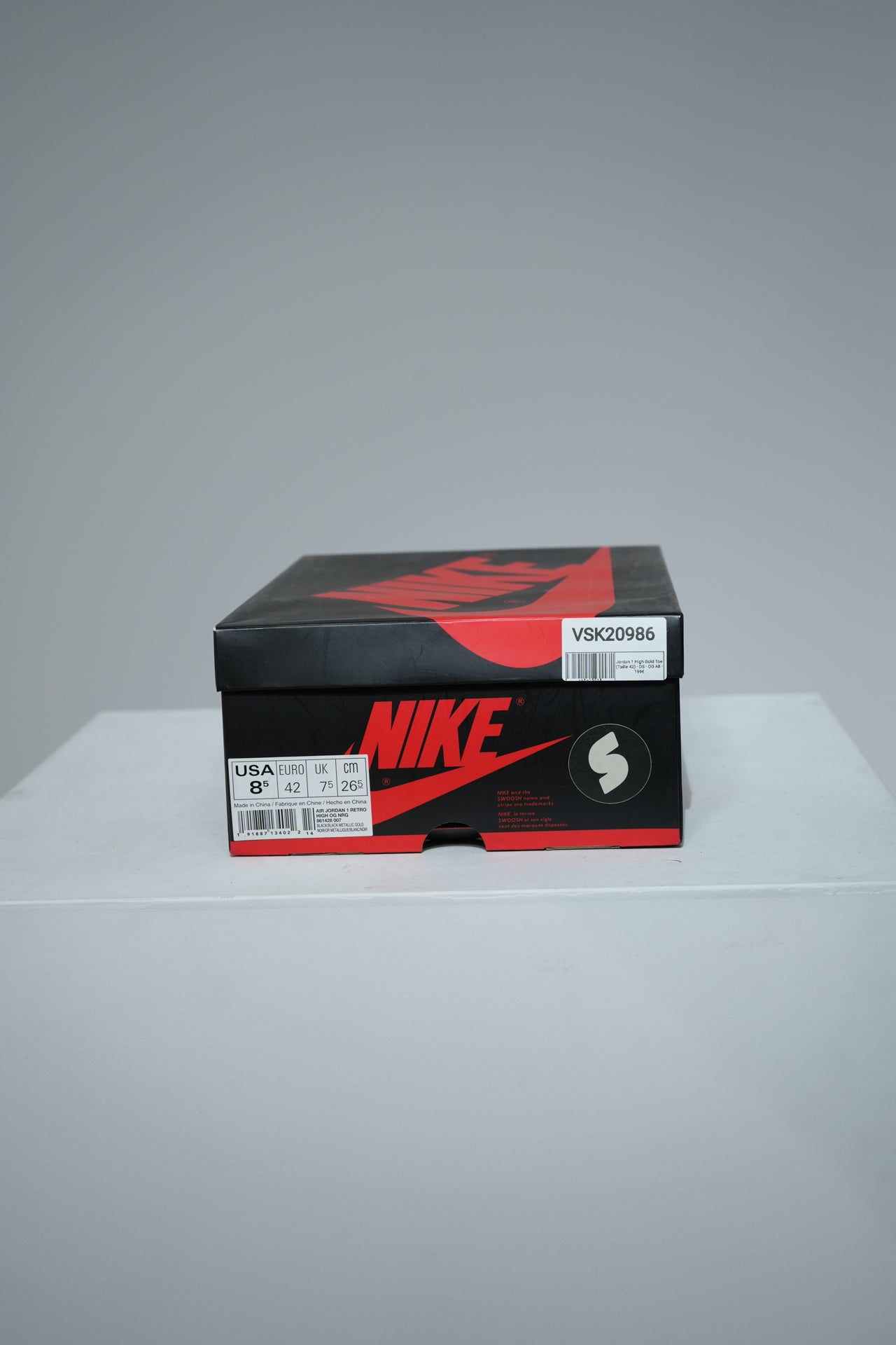 Jordan 1 High Gold Toe (Taille 43)