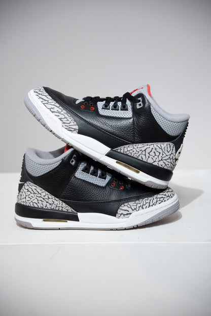 Jordan 3 Black Cement 2018 GS (Taille 38,5)