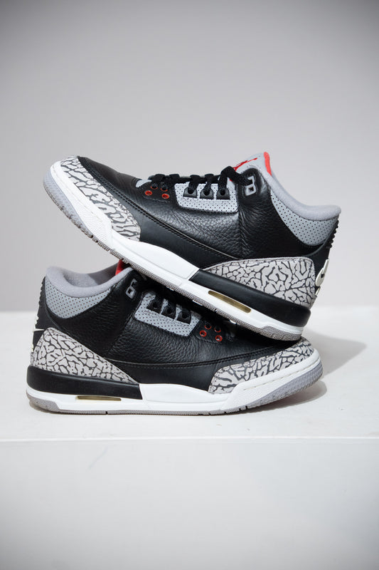 Jordan 3 Black Cement 2018 GS (Taille 38,5)