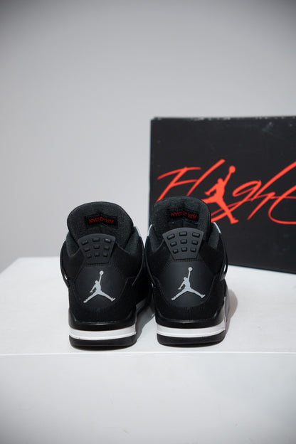 Jordan 4 Black Canvas (Taille 42)