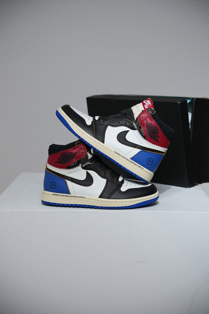 Jordan 1 high Union Fragment Varsity Red Sport Royal (Taille 38)