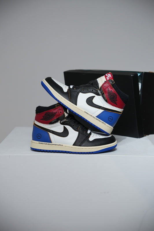 Jordan 1 high Union Fragment Varsity Red Sport Royal (Taille 42,5)