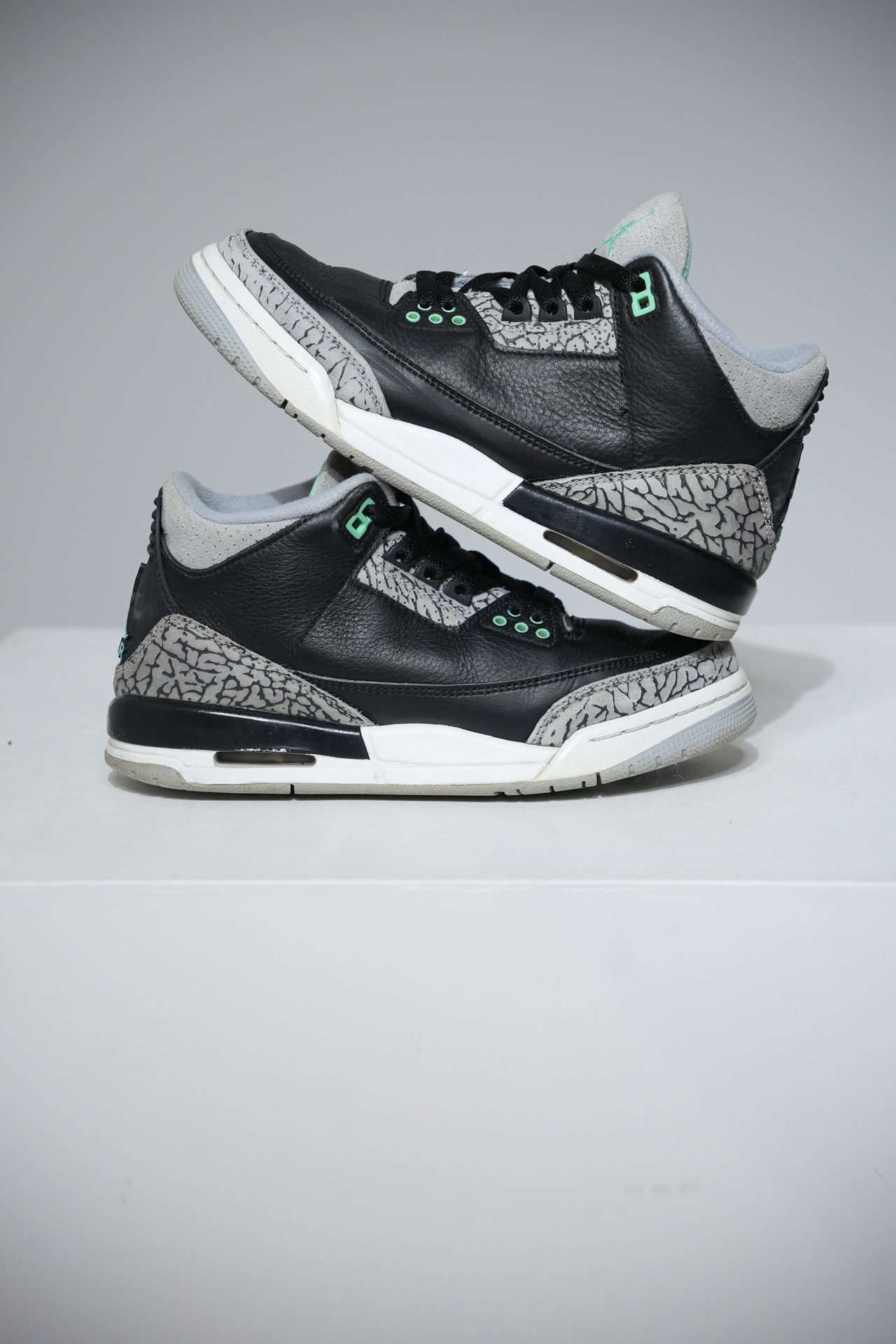 Jordan 3 Green Glow GS (Taille 38)