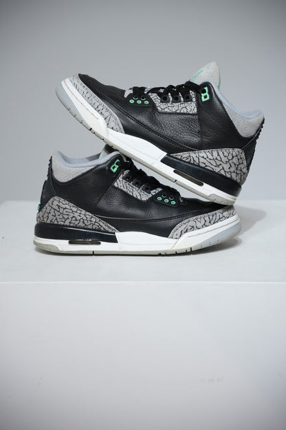 Jordan 3 Green Glow GS (Taille 38)
