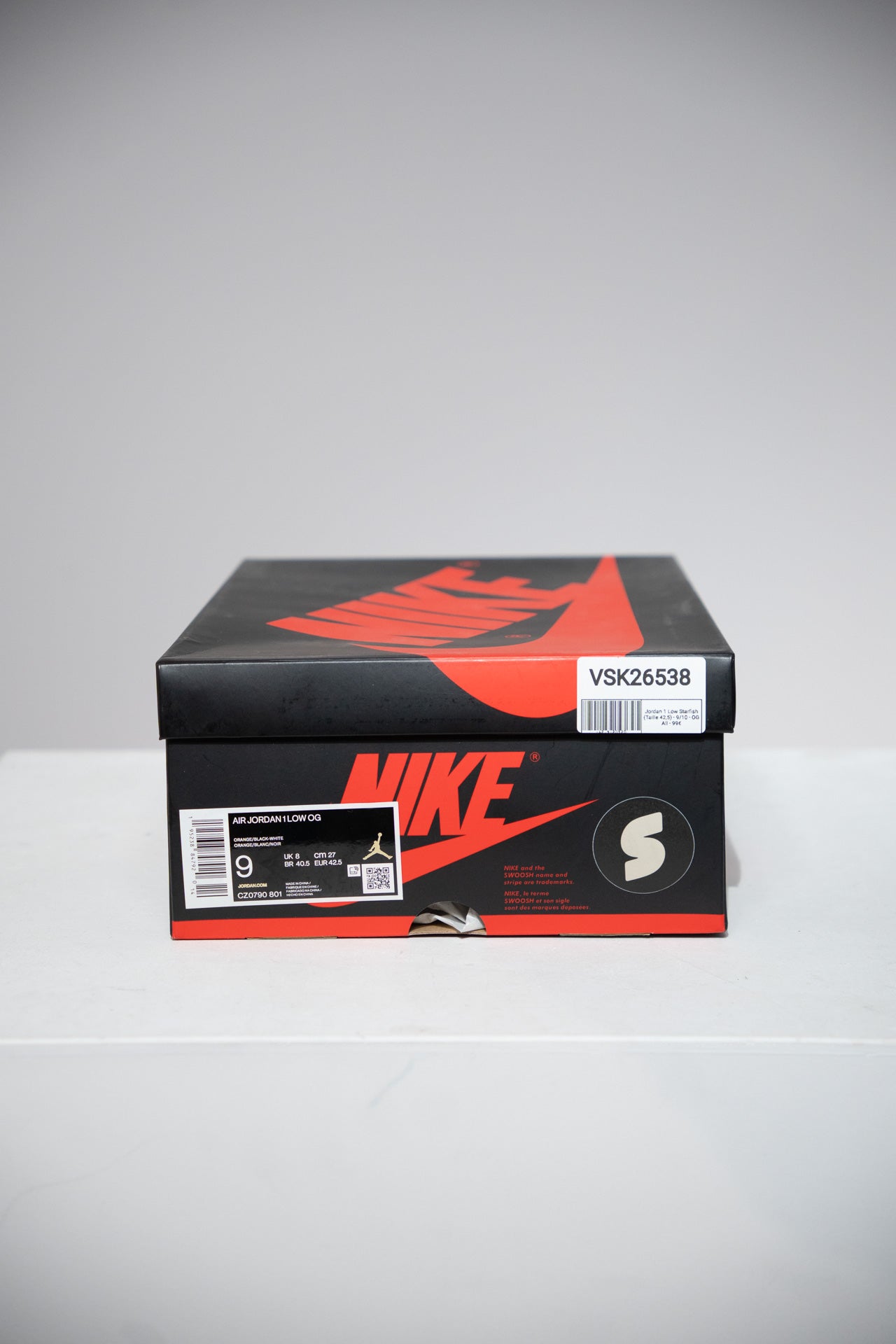 Jordan 1 Low Starfish (Taille 42,5)