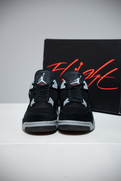 Jordan 4 Black Canvas (Taille 42)