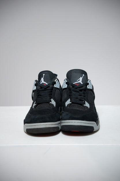Jordan 4 Black Canvas (Taille 44,5)