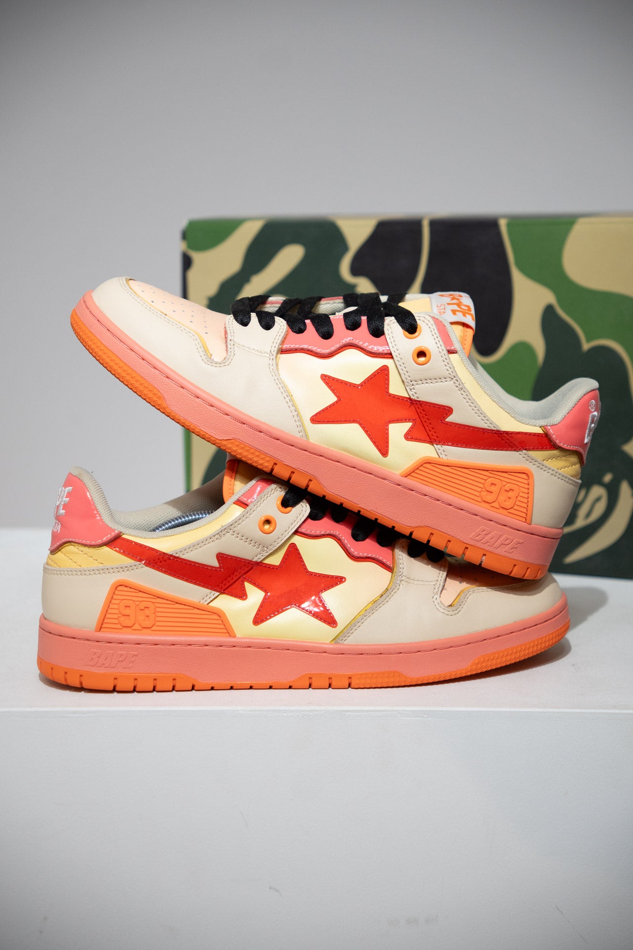 Bape Sk8 Sta Orange Yellow (Taille 44)