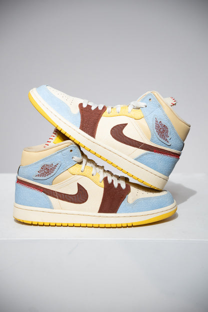 Jordan 1 Mid Maison Chateau Rouge (Taille 41)