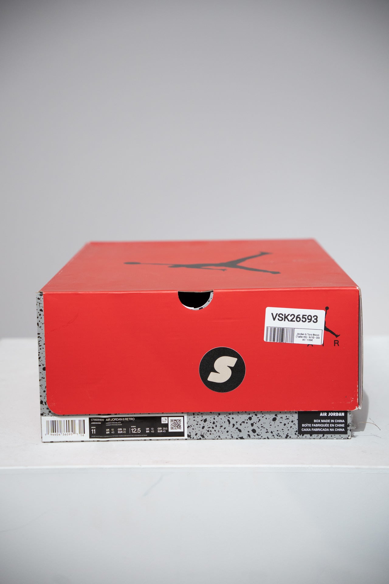 Jordan 6 Toro Bravo (Taille 45)