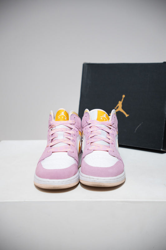 Jordan 1 Mid Light Arctic Pink (Taille 37,5)