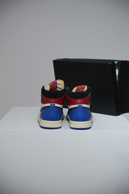 Jordan 1 high Union Fragment Varsity Red Sport Royal (Taille 44,5)
