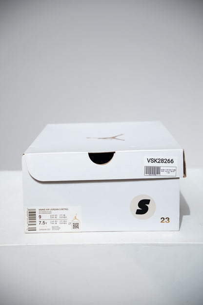 Jordan 3 Off Noir (Taille 40,5)