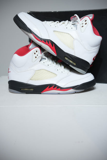 Jordan 5 Fire Red Silver Tongue (Taille 44,5)