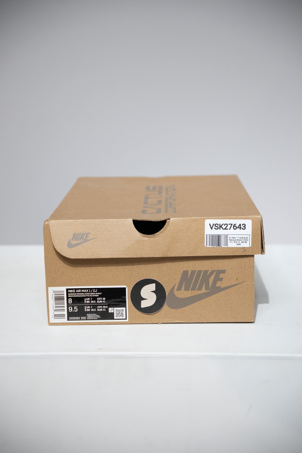 Air Max 1 Travis Scott Baroque Brown (Taille 41)