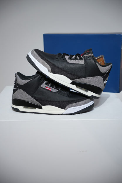 Jordan 3 Levis Black (Taille 45,5)