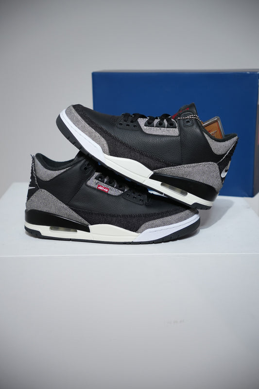 Jordan 3 Levis Black (Taille 45,5)
