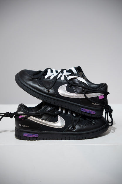 Dunk Low Off-White lot 50/50 (Taille 36,5)