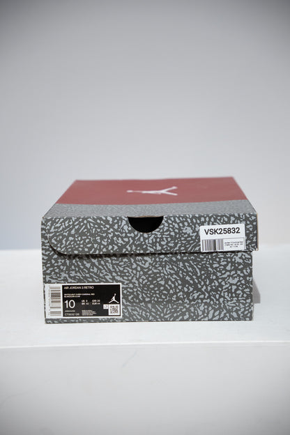 Jordan 3 Cardinal Red (Taille 44)