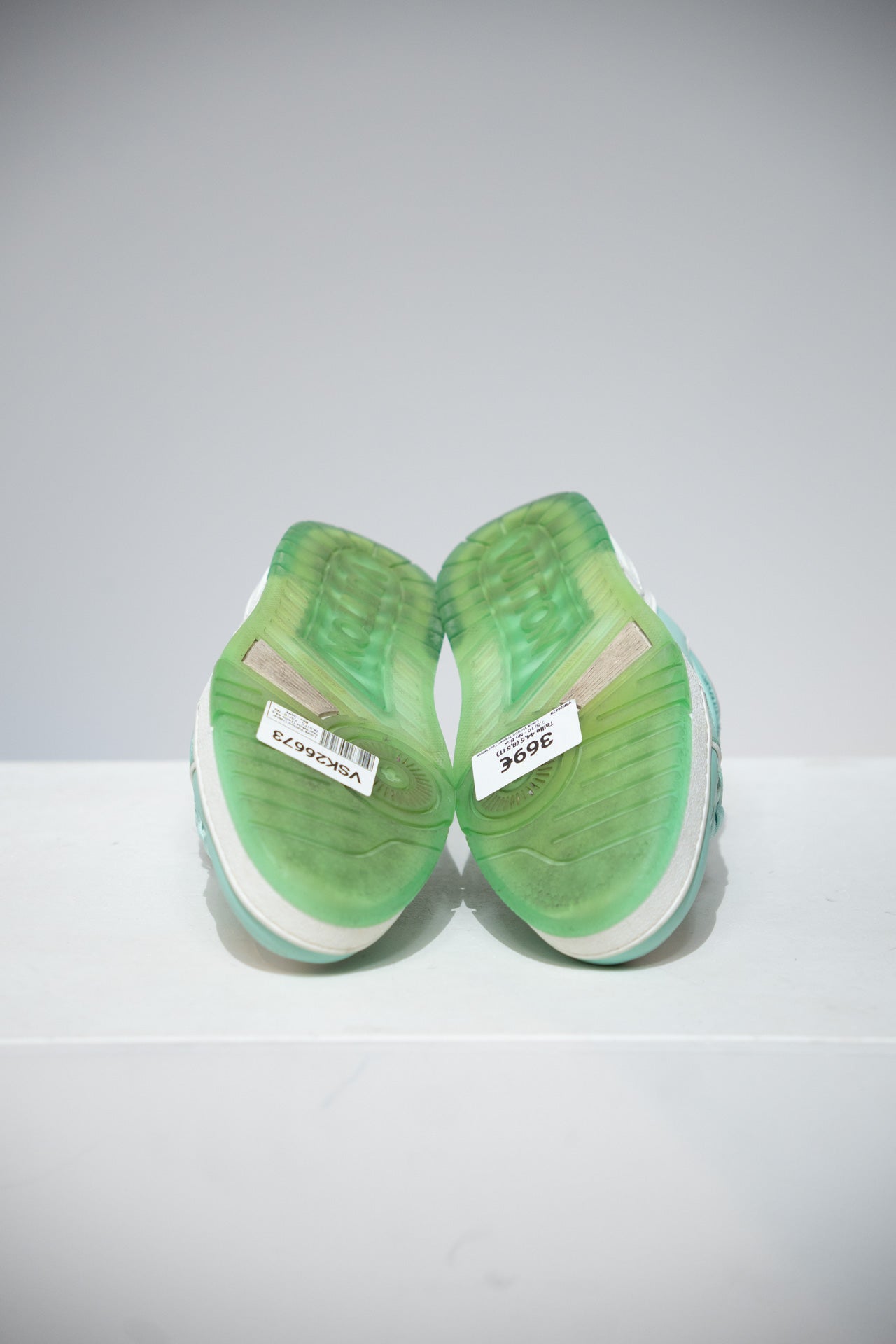 Louis Vuitton Trainer Teal White (Taille 44,5 (8,5 IT))