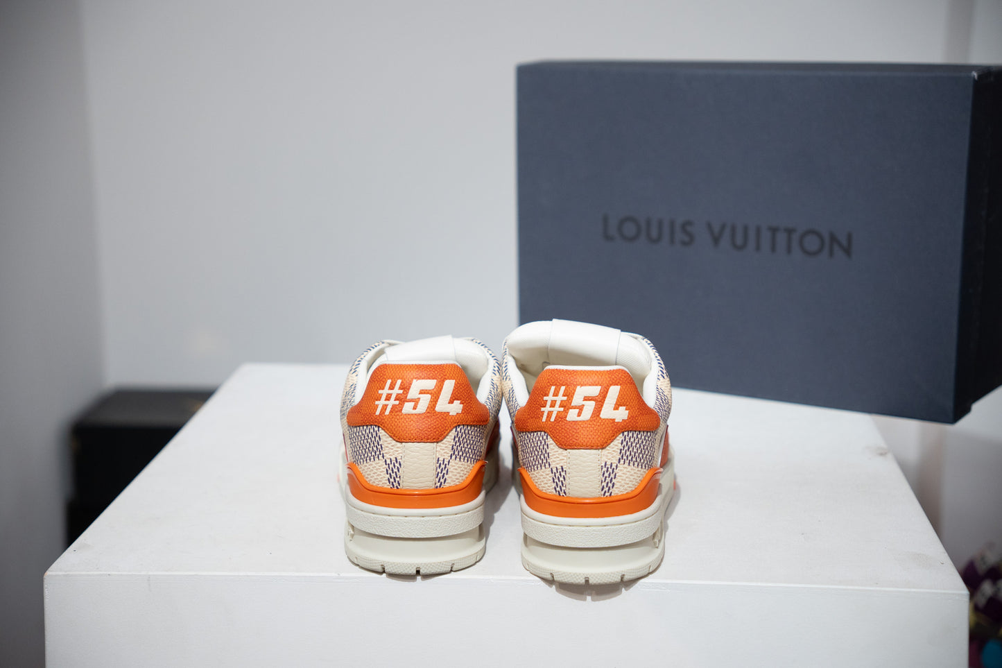 Louis Vuitton Trainer Damier Orange (Taille 41 (6,5IT))