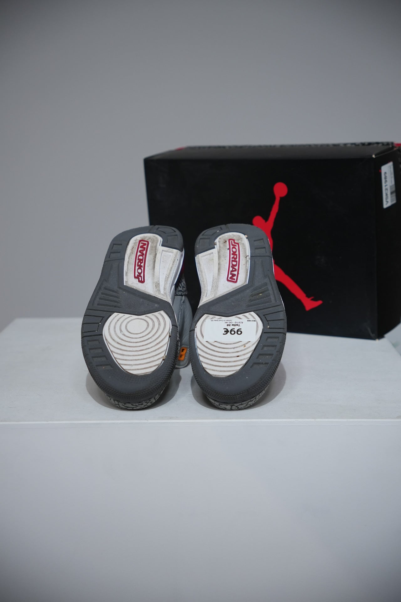 Jordan 3 Cool Grey GS (Taille 38)