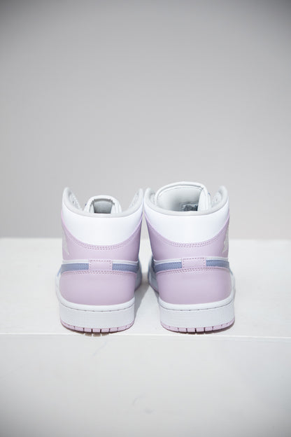 Jordan 1 Mid White Purple (Taille 44,5)